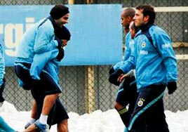 Semih takımla idmana başladı