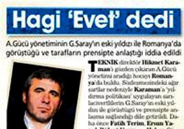 Hagi ile görüştük