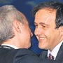 Platini'den tebrik